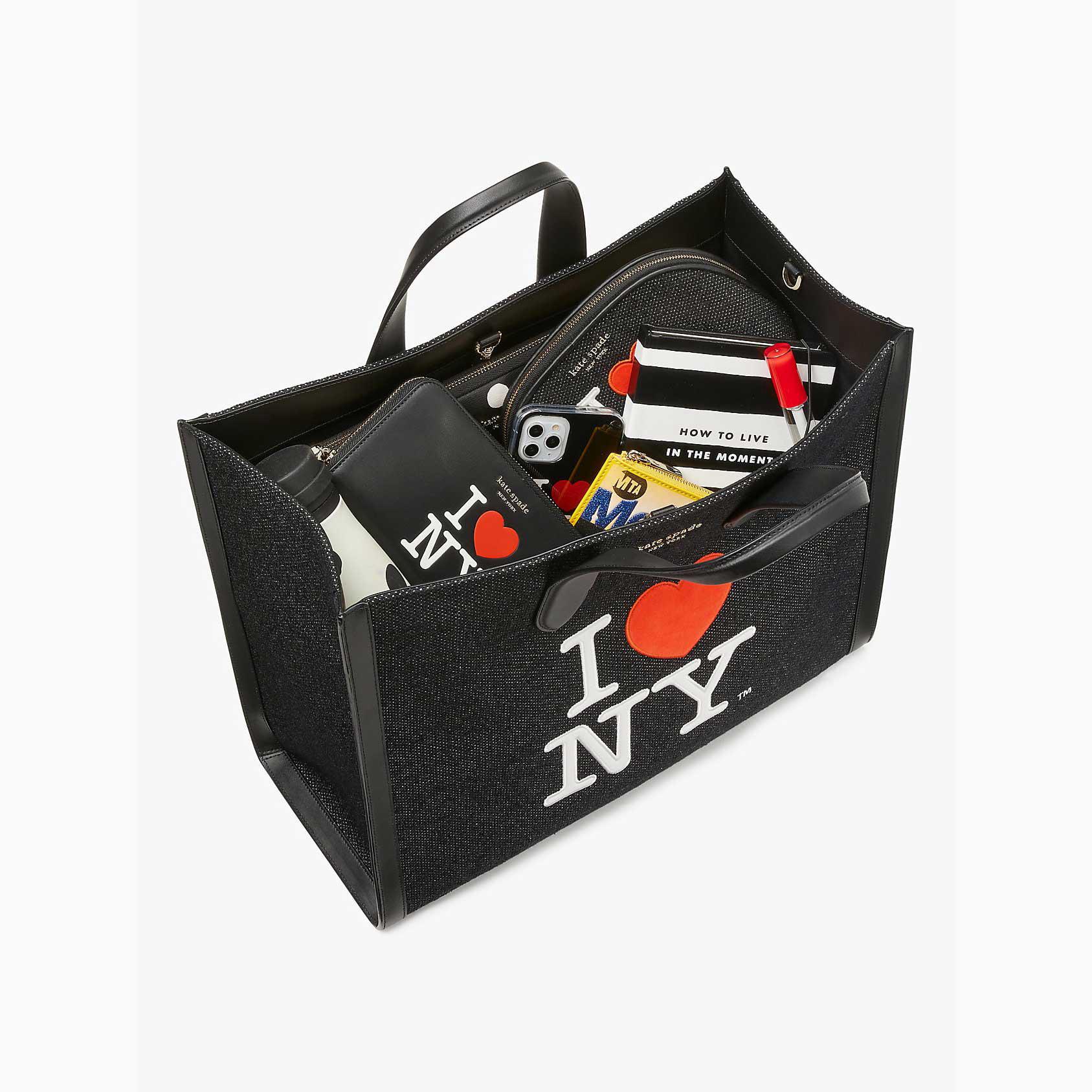 Bolsas De Mano Kate Spade Mexico I Love NY X New York Manhattan Large Mujer Negros Multicolor Kate Spade Mexico