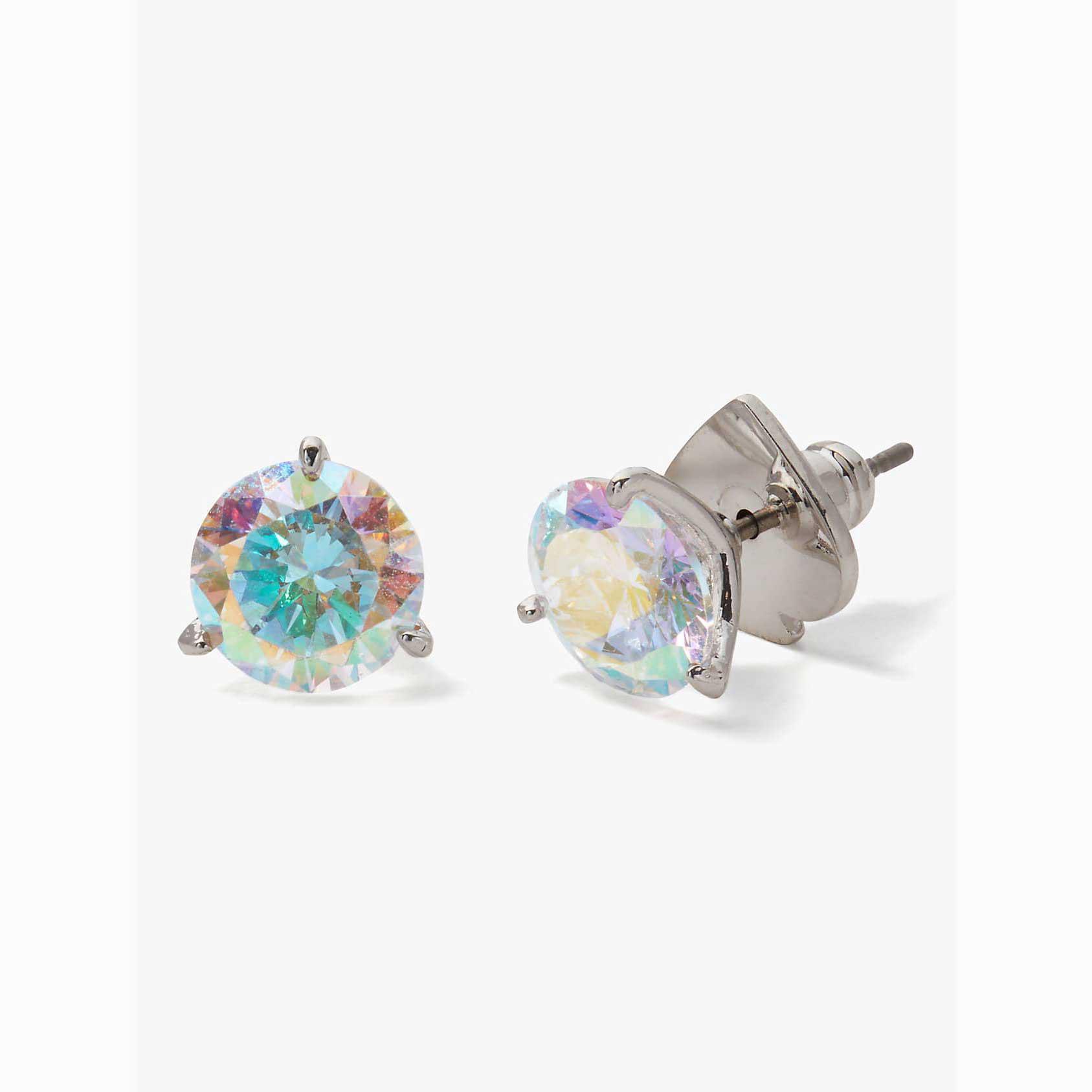 Pendientes Kate Spade Brilliant Statements Tri-prong Studs Mujer Dorados Mexico | 19528-GJXK