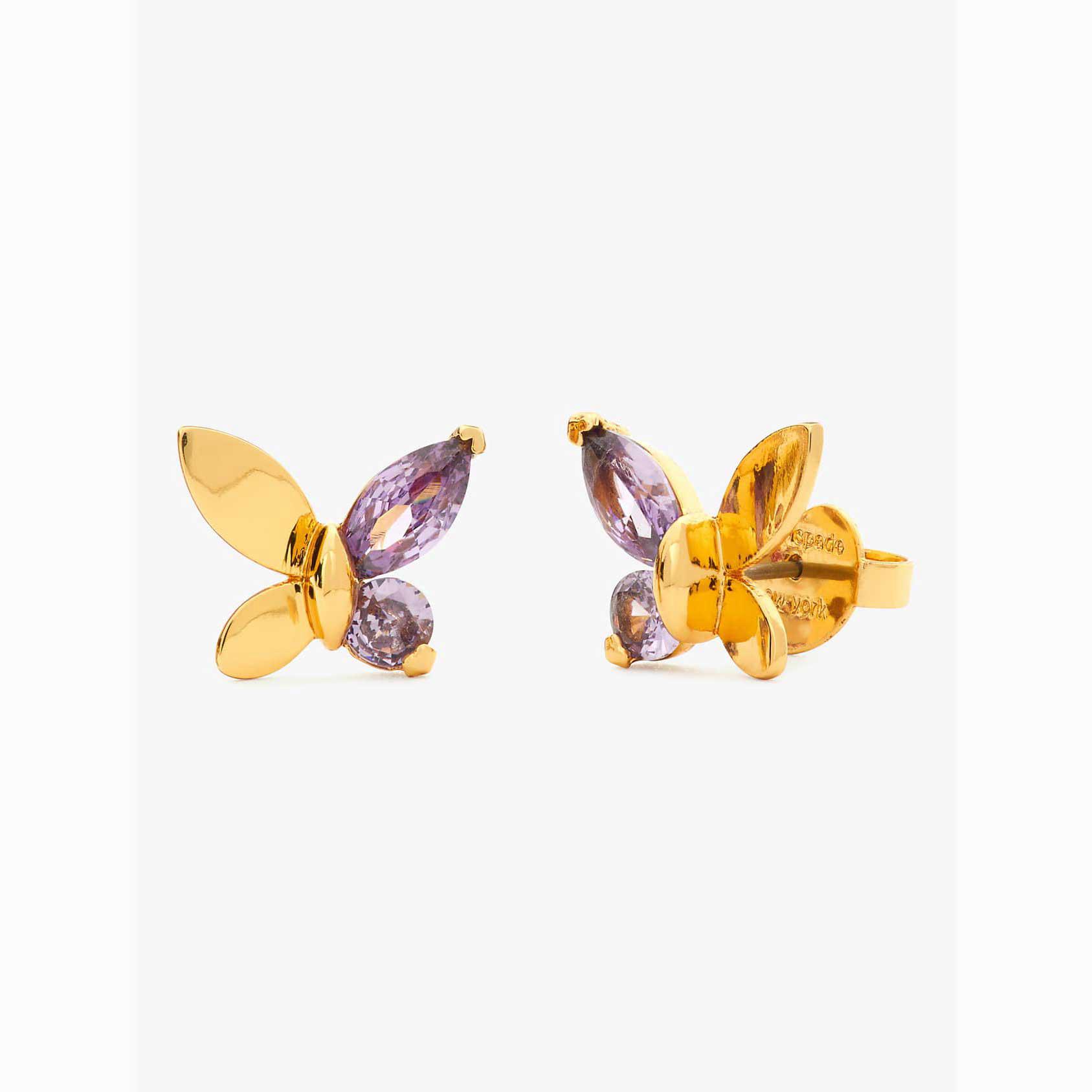 Pendientes Kate Spade Social Butterfly Studs Mujer Morados Claro Mexico | 49327-VUEG