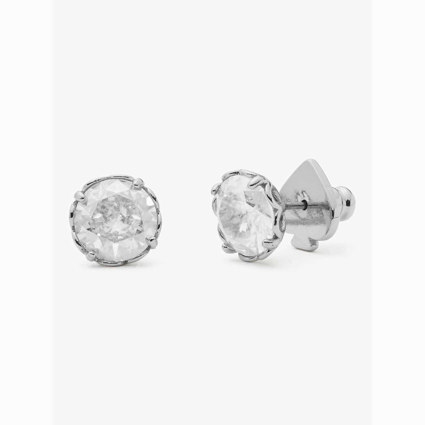 Pendientes Kate Spade That Sparkle Round Mujer Plateados Mexico | 35814-HNXJ