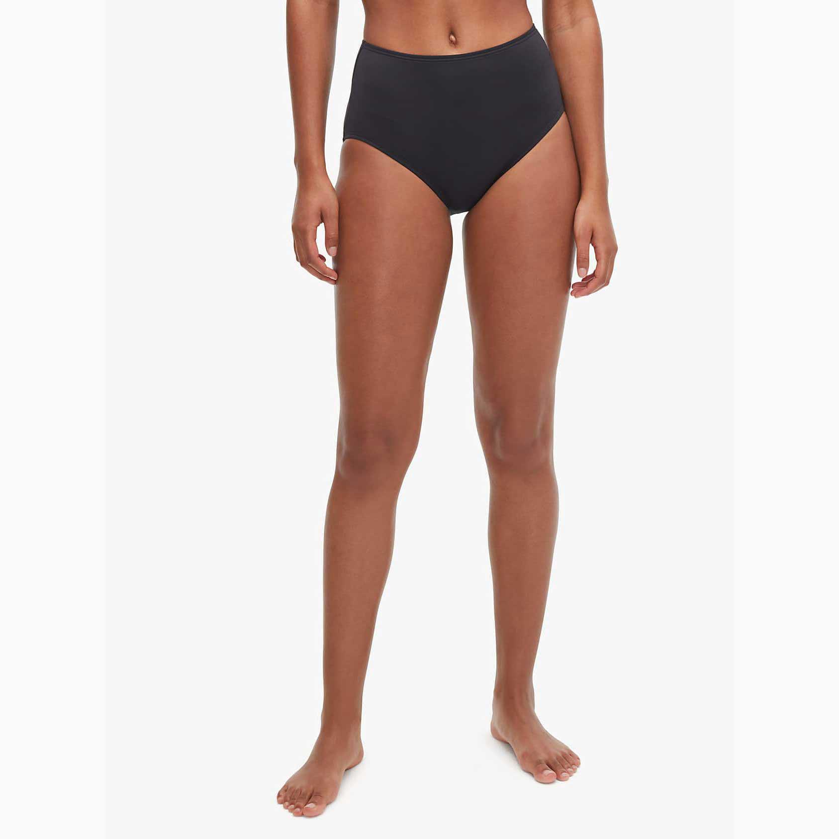 Trajes De Baño Kate Spade Cabana High-waist Bikini Bottom Mujer Negros Mexico | 63401-KYEB