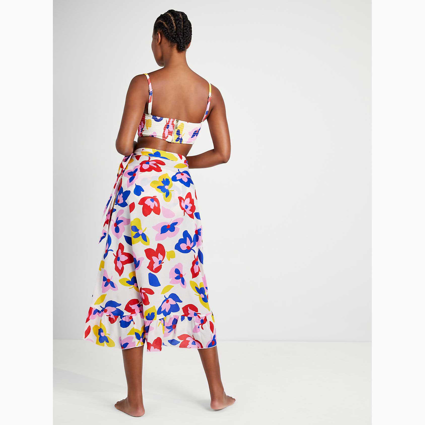 Trajes De Baño Kate Spade Summer Floral Ruffle Pareo Mujer Marrom Mexico | 63094-WFOU