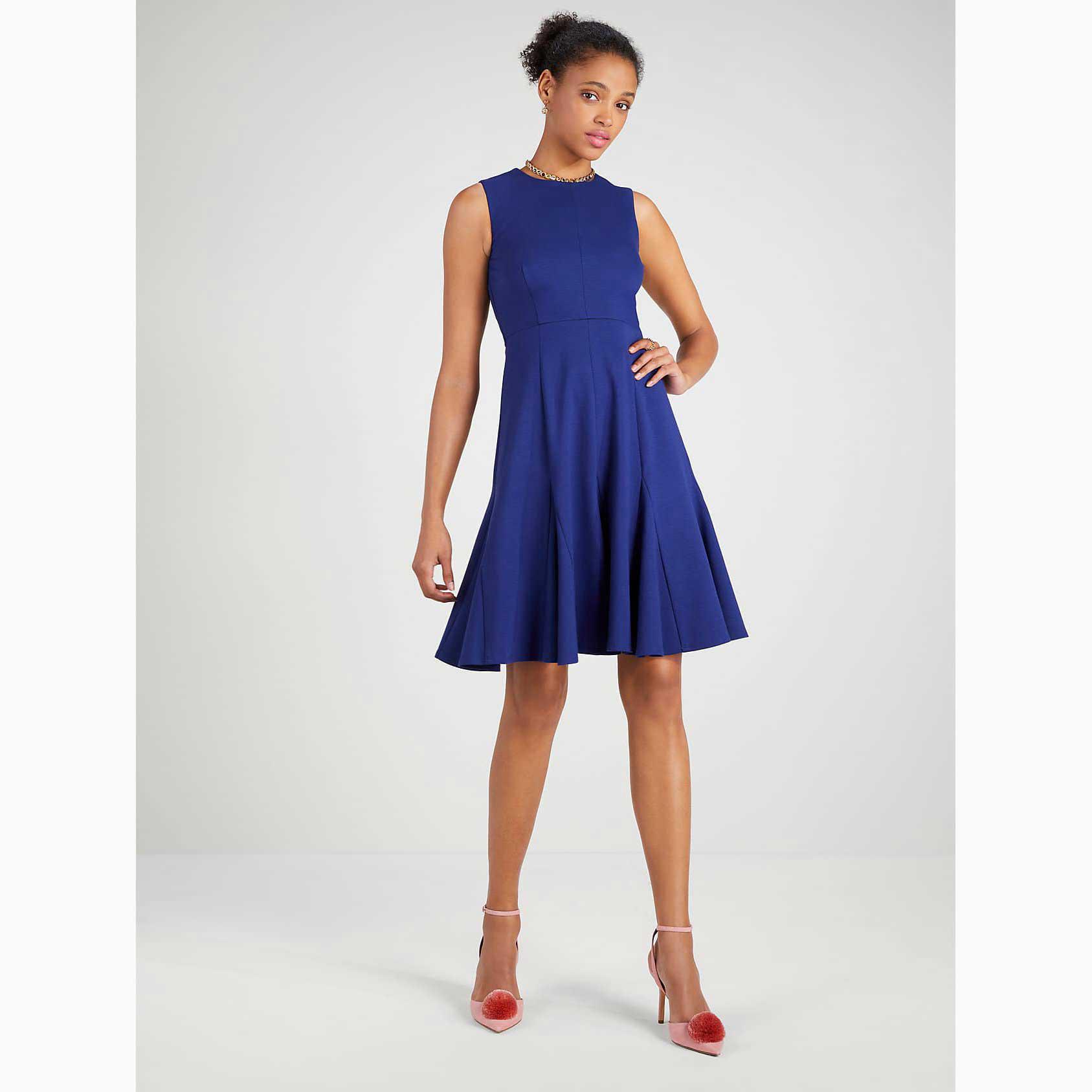 Vestidos Kate Spade Ponte Sleeveless Mujer Azul Marino Mexico | 29718-IROP