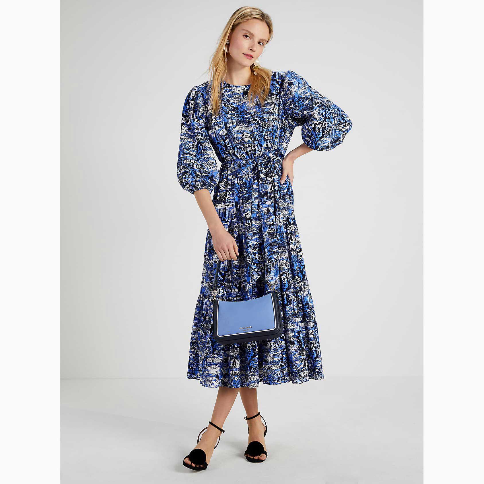 Vestidos Kate Spade Scenic Stroll Lawn Mujer Azules Mexico | 39564-RKBP