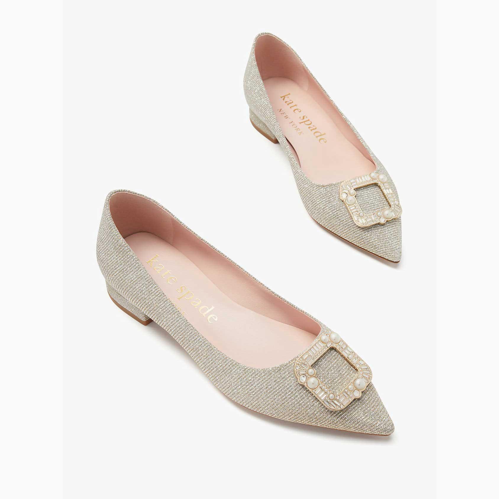 Zapatos Bajos Kate Spade Buckle Up Mujer LightGrey Mexico | 46819-SEUH