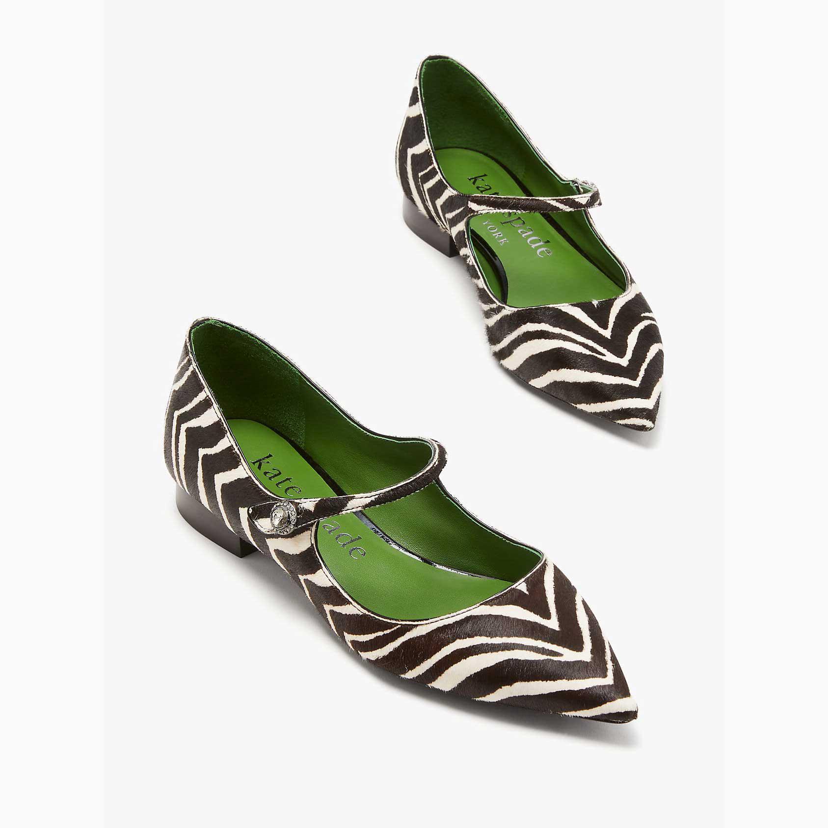 Zapatos Bajos Kate Spade Maya Mujer Negros Creme Mexico | 53429-EXCM